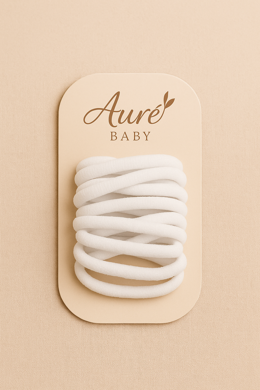 Premium haar elastiekjes - Wit (set van 25)