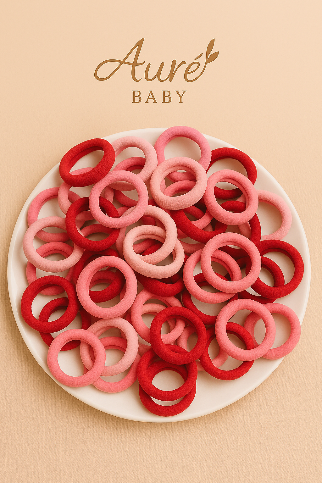 Premium haar elastiekjes - Pink mix (set van 25)